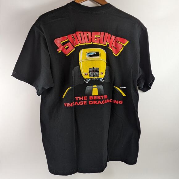 Vtg 2000 Y2K Mens L Drag Racing TShirt Goodguys 41st March Meet Famoso Double - Picture 2 of 5